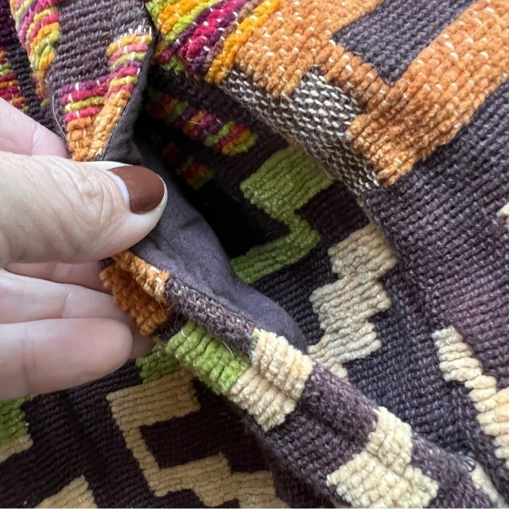 Vintage Blazer Jacket Aztec Pattern Brocade Gorgeous Detail Cedar Canyon Scandi - Picture 9 of 9